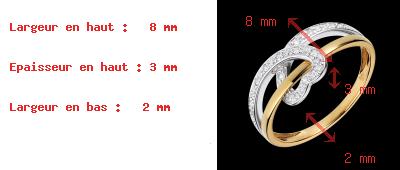 cadeau femme Bague Ruban Coeur