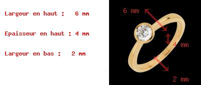 mariage Solitaire Poup�e or jaune