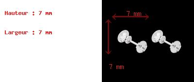 ventes en ligne Boucles d'oreilles Poup�e Solitaire or blanc