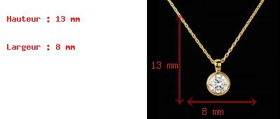 achat en ligne Collier Poup�e Solitaire or jaune