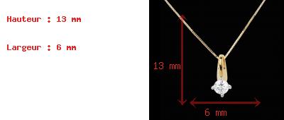 bijou or Pendentif Mon �toile - 0.51 carat