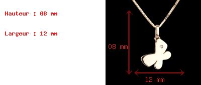 ventes mon petit papillon - grand - or jaune - 9 carats