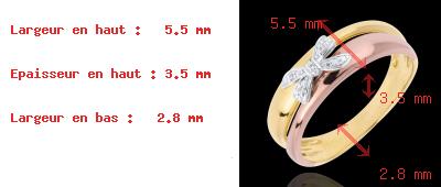 cadeaux femme Bague Noeud Ma ch�rie Trois ors