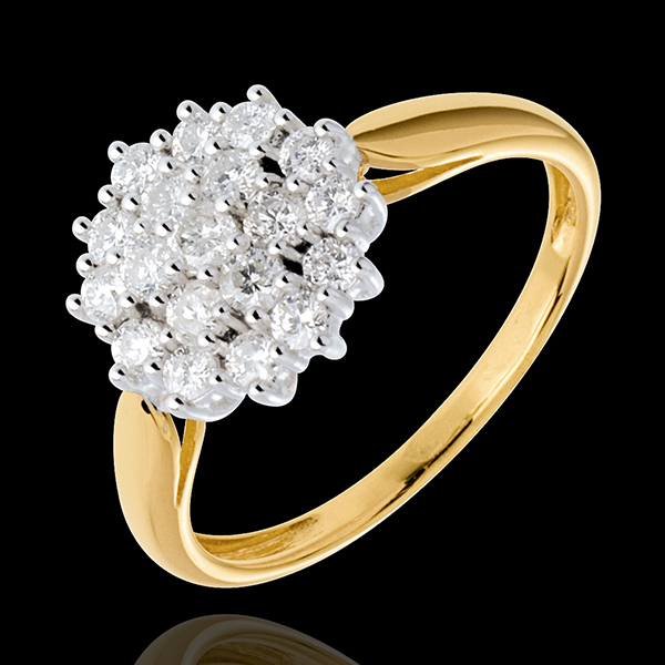 Bague Kaléidoscope pavée diamants - 0.61 carats - 19 diamants