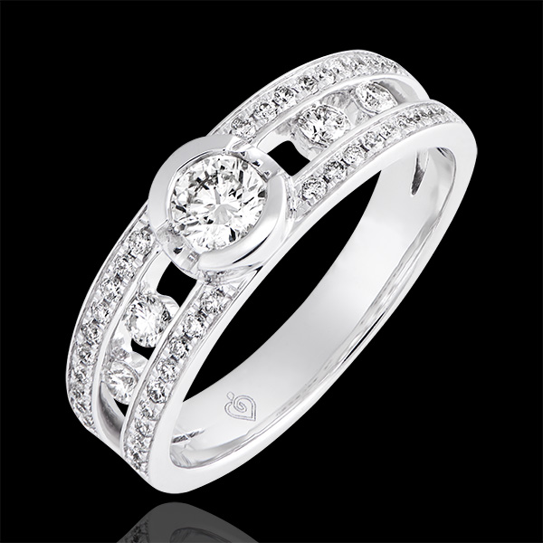 Bague de fiançailles Destinée - Philipine - or blanc 18 carats