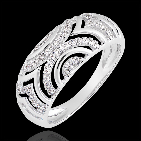 Bague Mona - or blanc 18 carats et diamants