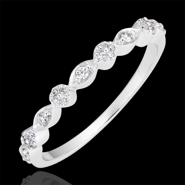 Bague Petites Pampilles - or blanc 18 carats et diamants