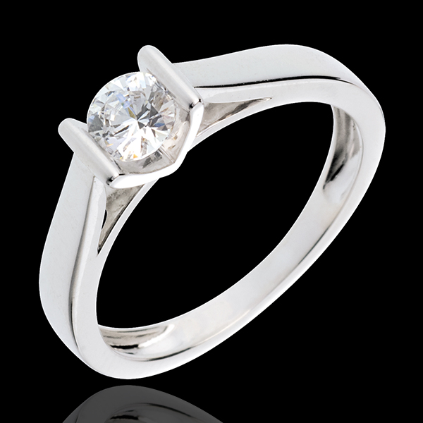 Solitaire caldera or blanc 18 carats - 0.41 carats