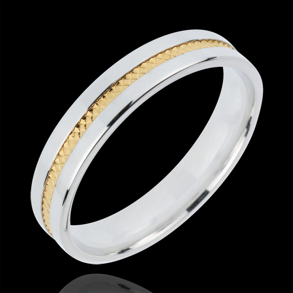 Alliance Romeo - or blanc et or jaune 18 carats