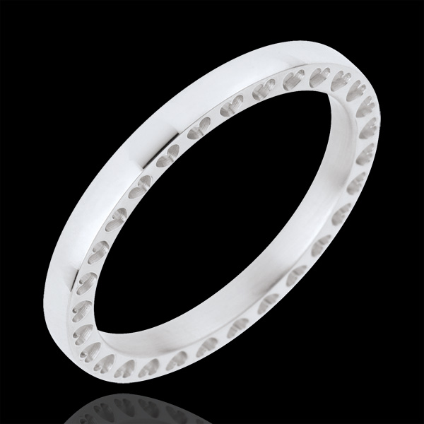 Alliance Dans Mon Coeur - or blanc 18 carats