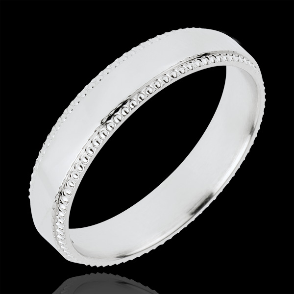 Alliance Empereur - or blanc 18 carats