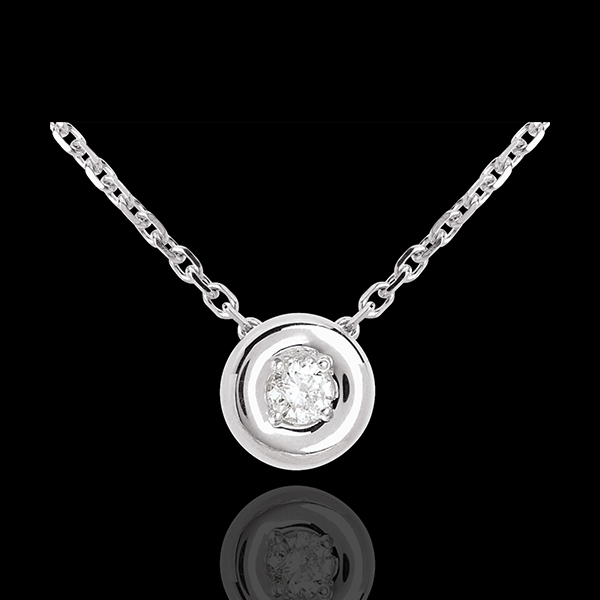 Collier Calice or blanc 18 carats