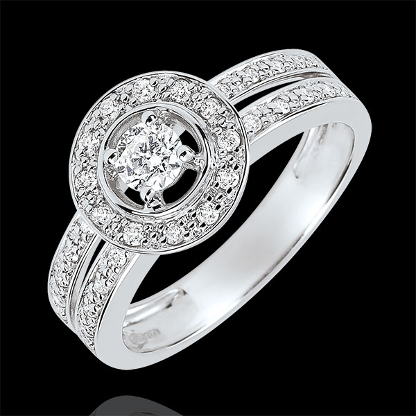 Bague de Fiançailles Destinée - Lady - diamant 0.16 carat - or