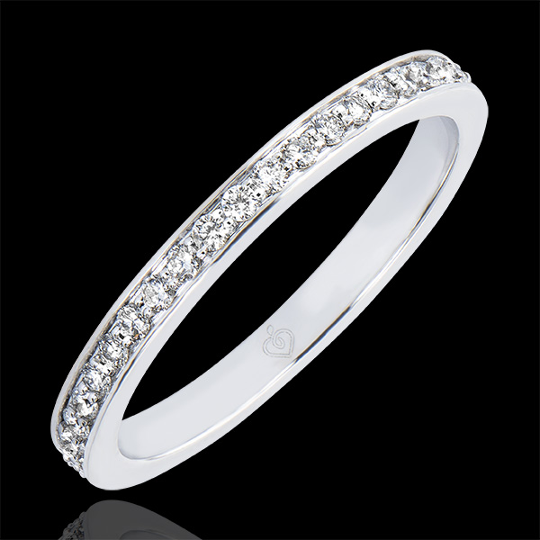 Alliance Origine - Scintillante - or blanc 9 carats et diamants