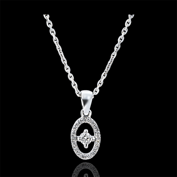 Pendentif Abondance - Petite Pampille - or blanc 18 carats