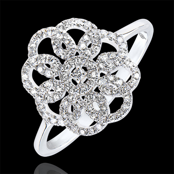 Bague Destinée- Arabesque - or blanc 18 carats et diamants