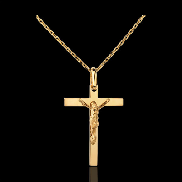 Croix Christ - or jaune 18 carats