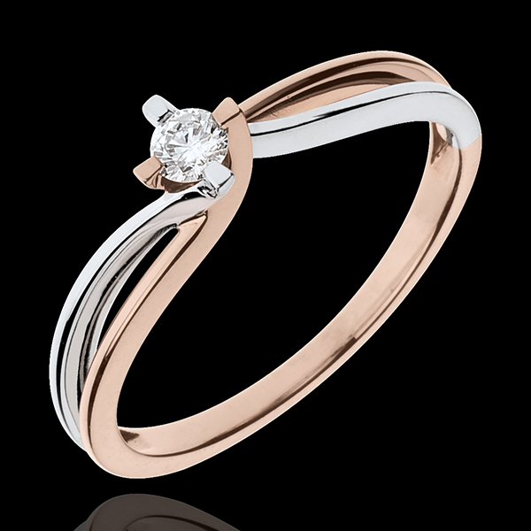 Bague Nid Précieux - Claire - diamant 0.11 carat - or blanc et