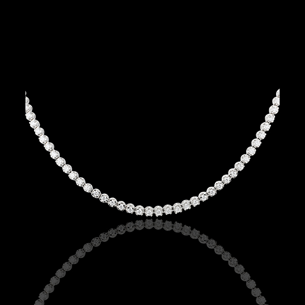 collier nuit sous les étoiles - or blanc 18 carats