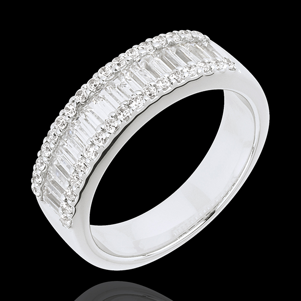 Bague Féérie - Lumière Infinie - 49 diamants : 1.63 carats -