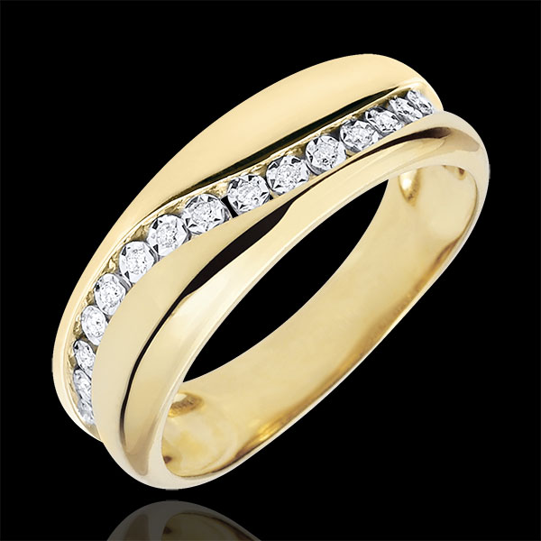 Bague Amour - Multi-diamants - or jaune 18 carats