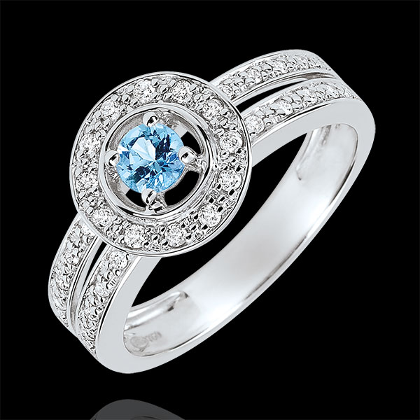 Bague de FianÃ§ailles DestinÃ©e - Lady - topaze 0.2 carat et dia