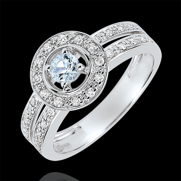 Bague de Fiançailles Destinée - Lady - aigue-marine 0.18 carat