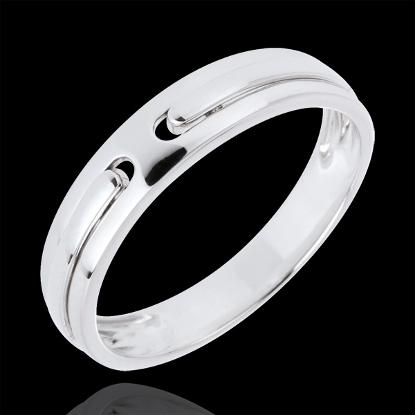 Alliance Promesse - tout or - or blanc 9 carats