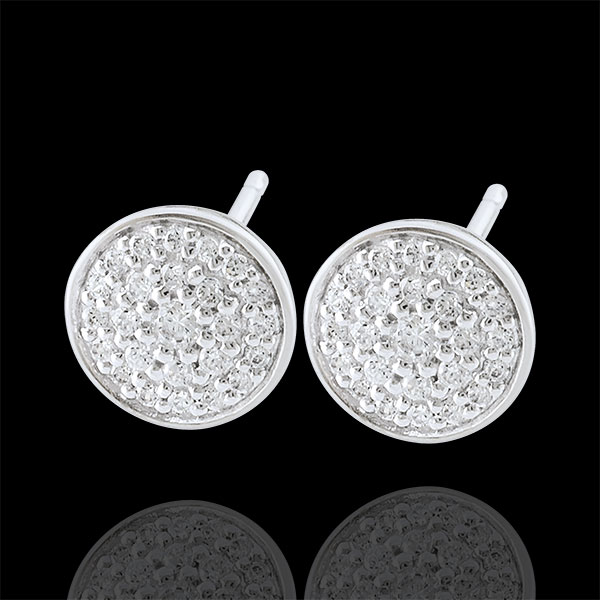 Boucles d'oreilles Ma Constellation - or blanc 18 carats