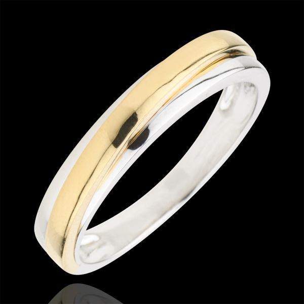 Alliance Atlas - or blanc et or jaune 9 carats
