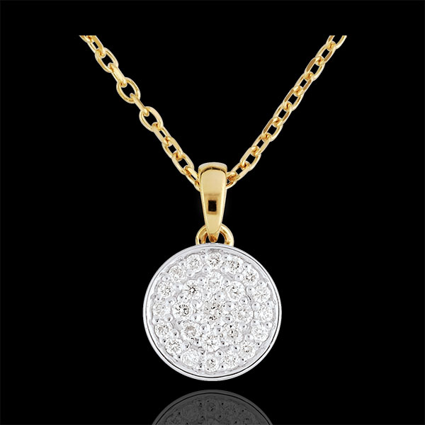 Collier Ma Constellation bicolore - 0.163 carat - or blanc et or