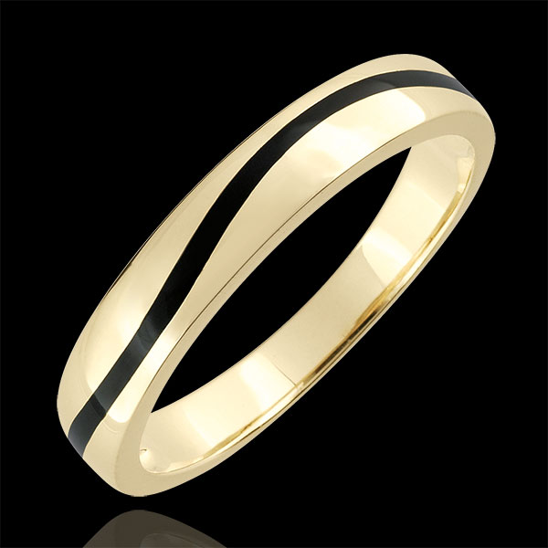 Alliance or Homme Clair Obscur - Courbe - or jaune 18 carats et
