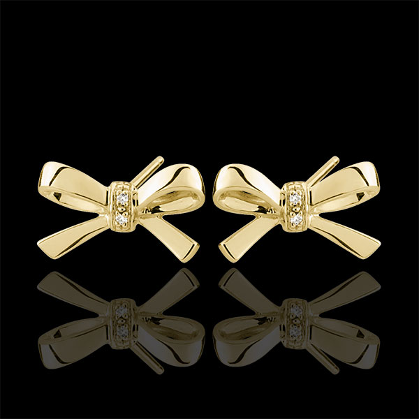 Boucles d'oreilles Noeuds Carlotta - or jaune 9 carats