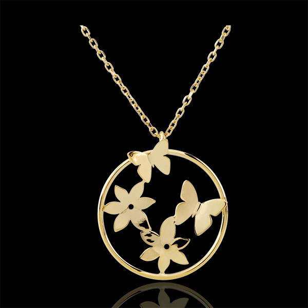 Collier EnvolÃ©e lÃ©gÃ¨re - or jaune 9 carats