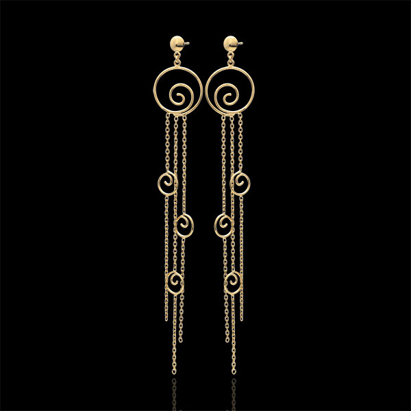 Boucles d'oreilles Matsuri - or jaune 9 carats