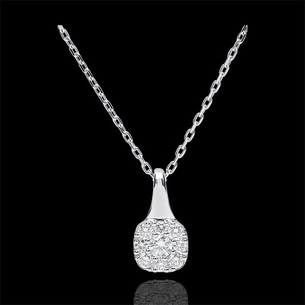 Collier Amadeus - 0.3 carat - or blanc 9 carats