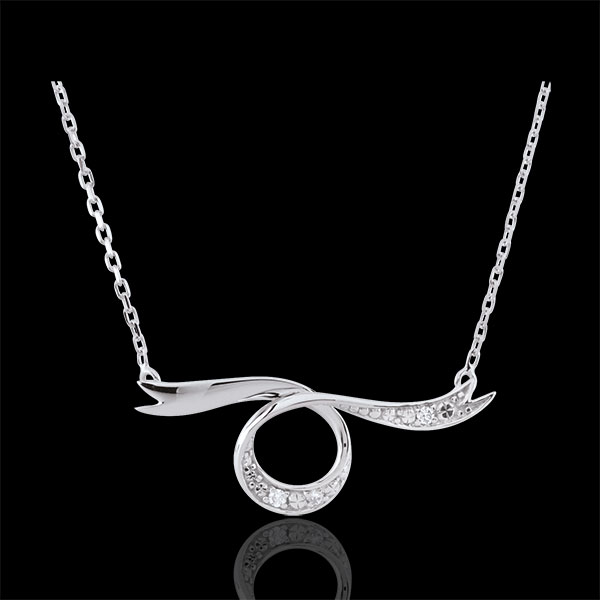 Collier or blanc 9 carats Ruban de rÃªve